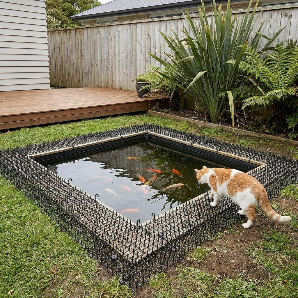 Cat Scat Mat with Spikes - 200x30cm Pet Deterrent for Garden and Home