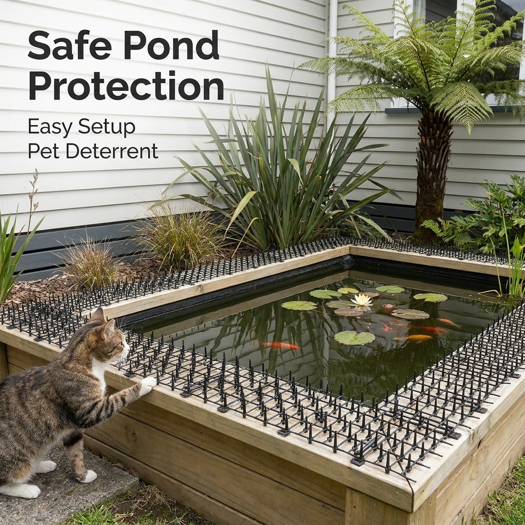 Cat Scat Mat with Spikes - 200x30cm Pet Deterrent for Garden and Home