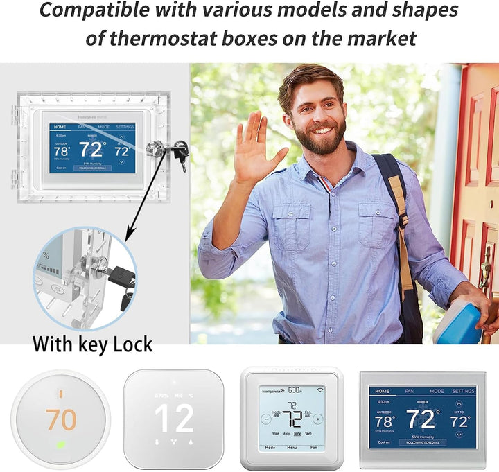Thermostat Lock Box with Key