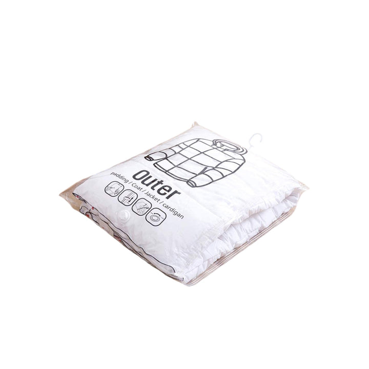 2pack Hanging Vacuum Bag Clothes Storage Cover 67 x 90cm