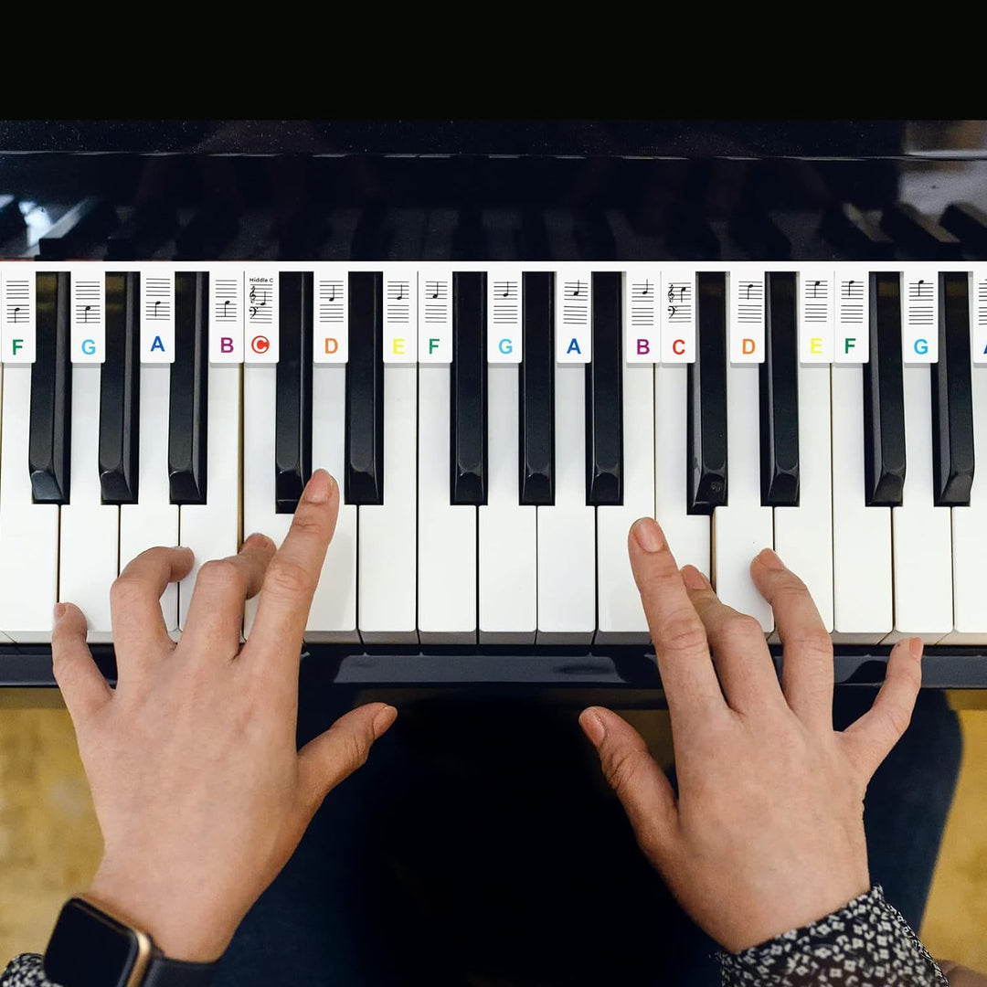 Removable Piano Keyboard Note Labels for 88-Key Instruments