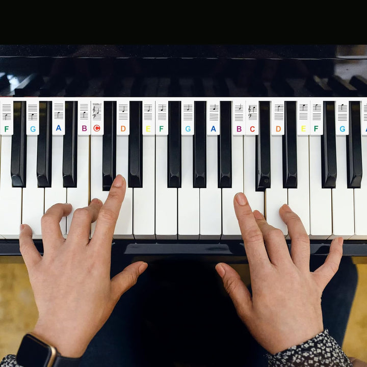 Removable Piano Keyboard Note Labels for 88-Key Instruments