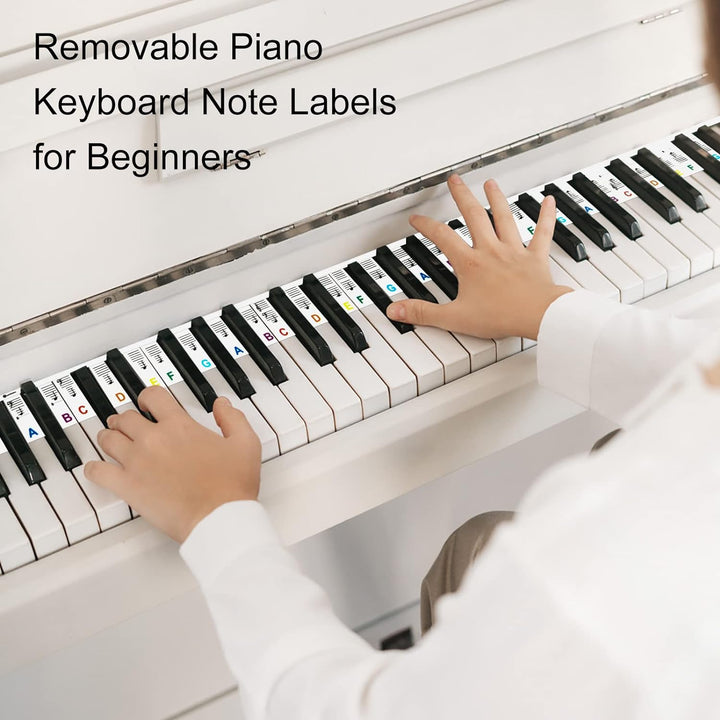 Removable Piano Keyboard Note Labels for 88-Key Instruments