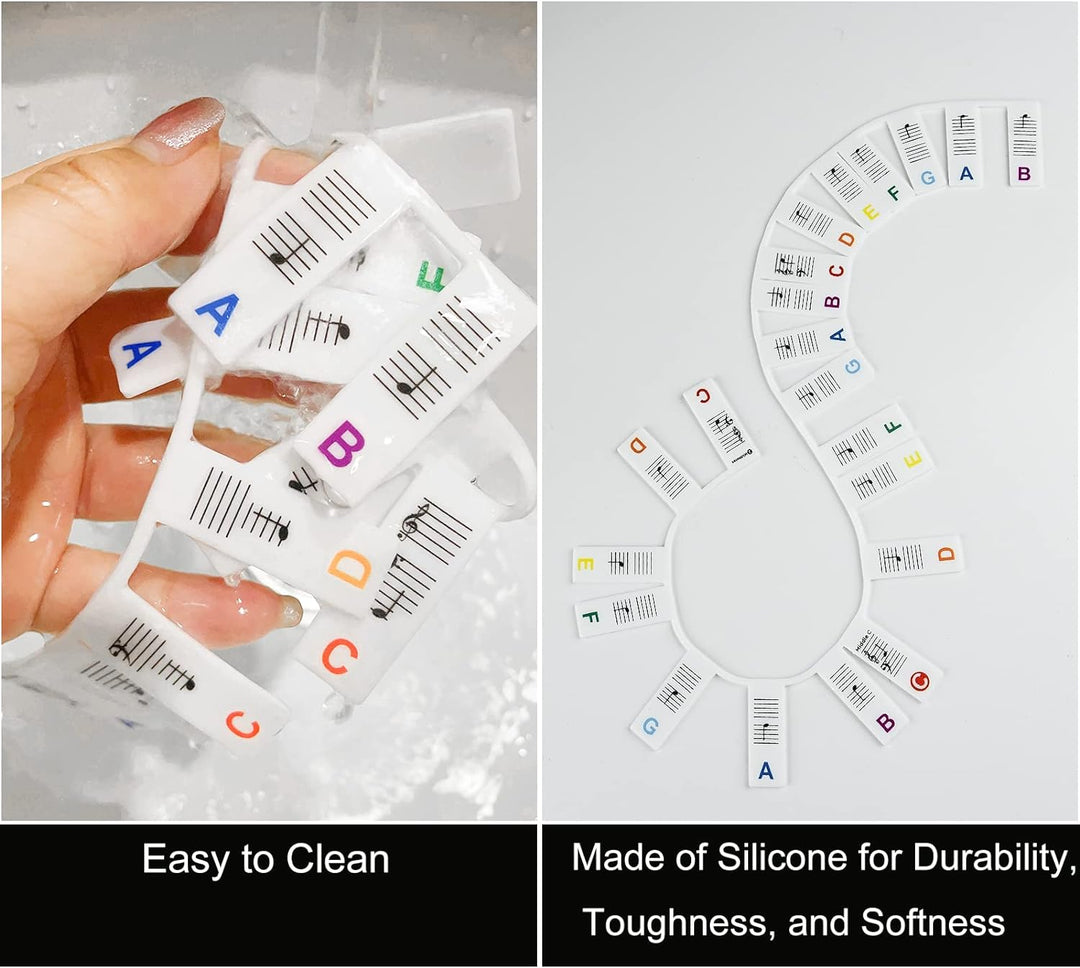 Removable Piano Keyboard Note Labels for 88-Key Instruments