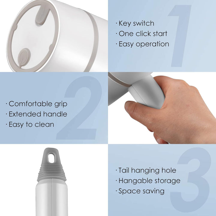 USB Rechargeable Electric Cleaning Brush with 6 Interchangeable Heads