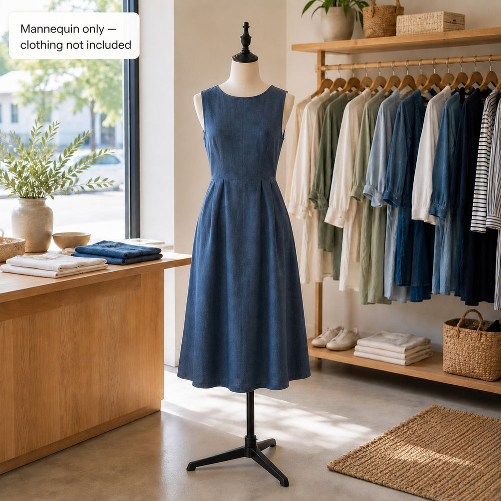Height Adjustable Female Mannequin Body with Tripod Base