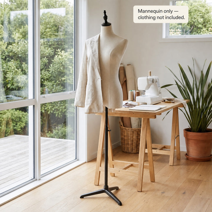 Height Adjustable Female Mannequin Body with Tripod Base