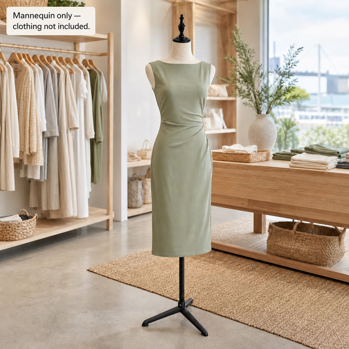 Height Adjustable Female Mannequin Body with Tripod Base