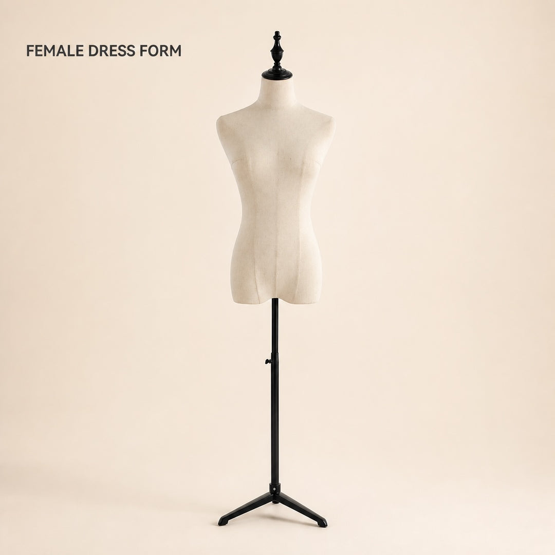 Height Adjustable Female Mannequin Body with Tripod Base