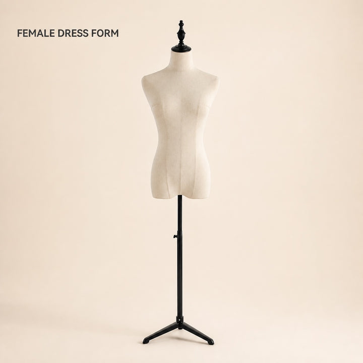 Height Adjustable Female Mannequin Body with Tripod Base