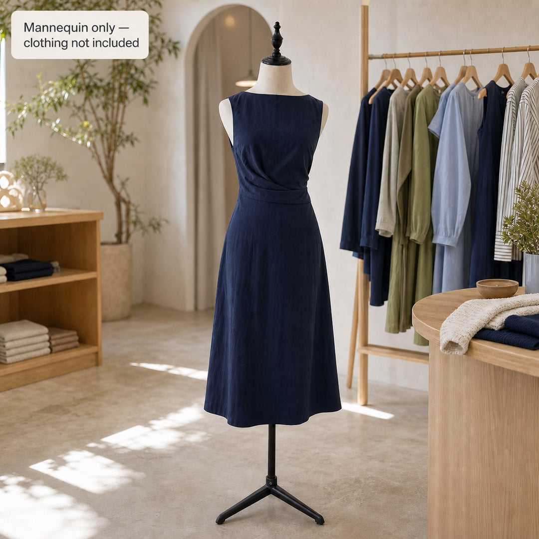 Height Adjustable Female Mannequin Body with Tripod Base