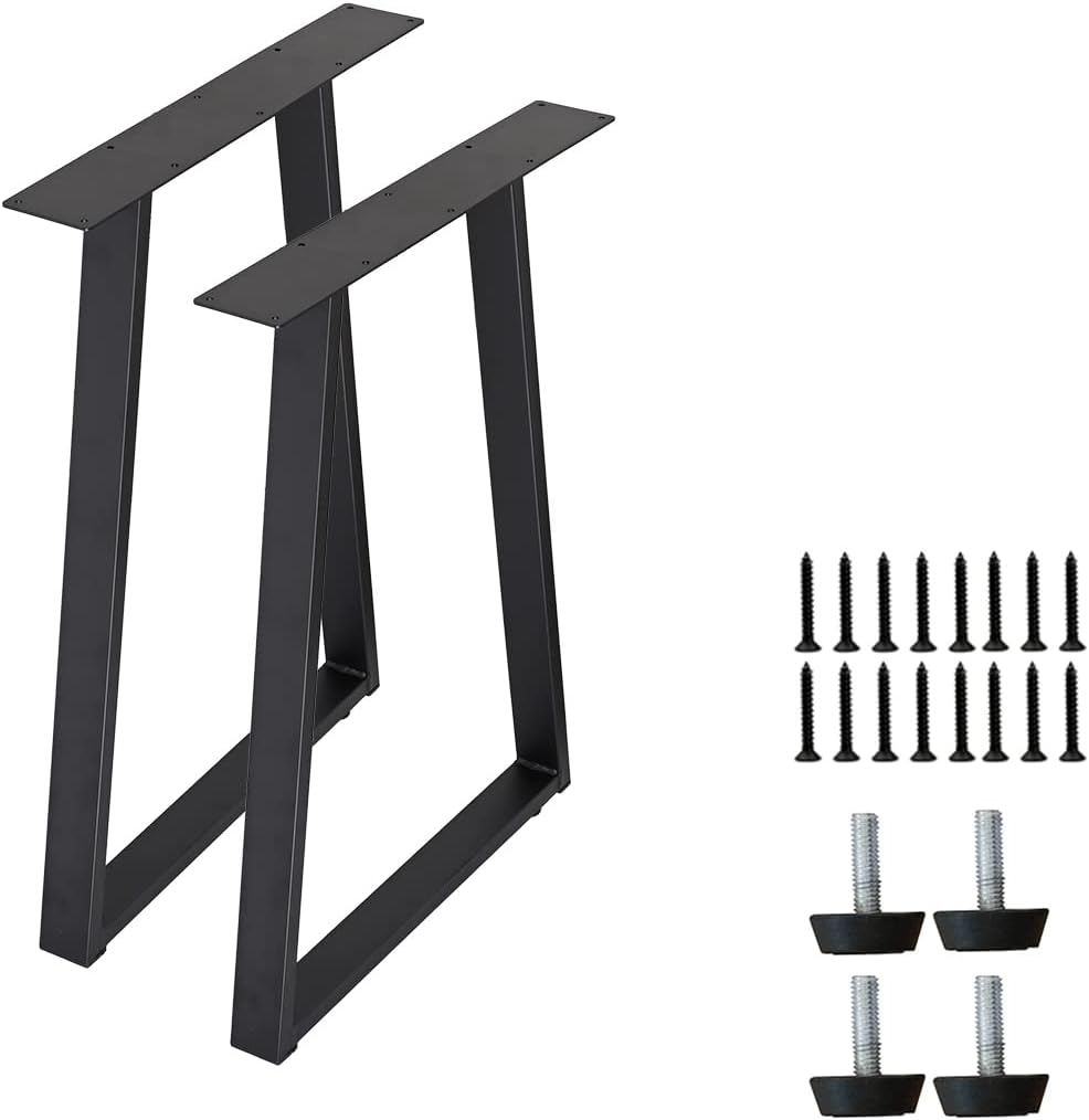 Set Of 2 Trapezoid-Shape Table Legs