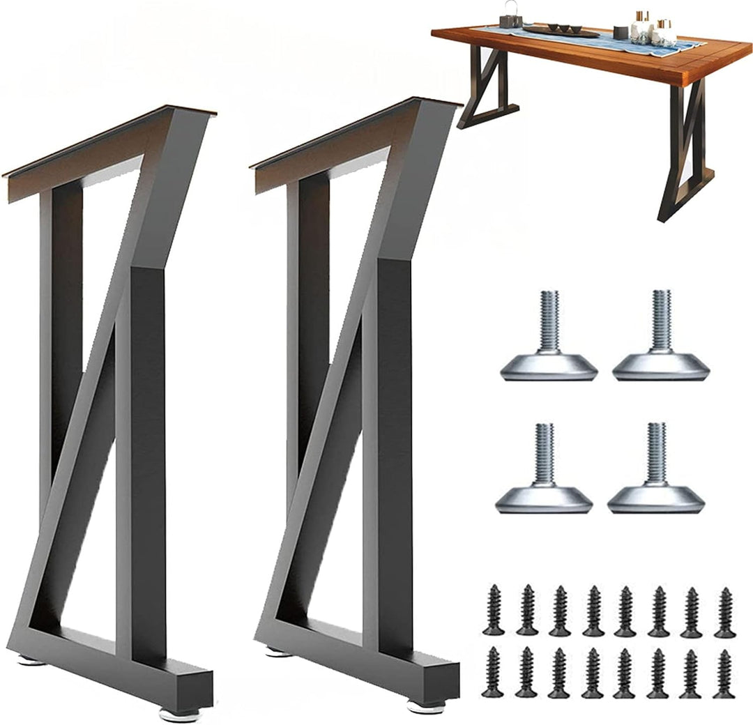 Set Of 2 Z-Shape Table Legs