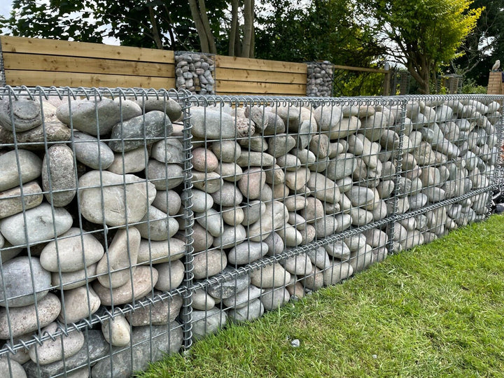 Gabion Baskets Garden Mesh Cages Wire Stone 100X100X100CM