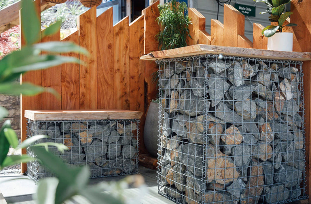 Gabion Baskets Garden Mesh Cages Wire Stone 100X50X100CM