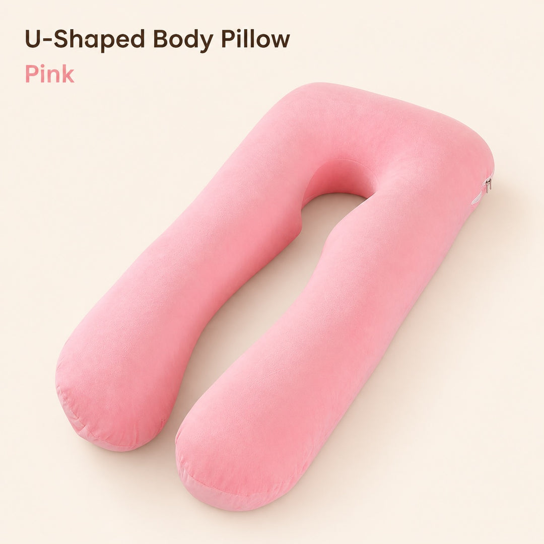 Pregnancy Body Pillow For Belly Support-Pink