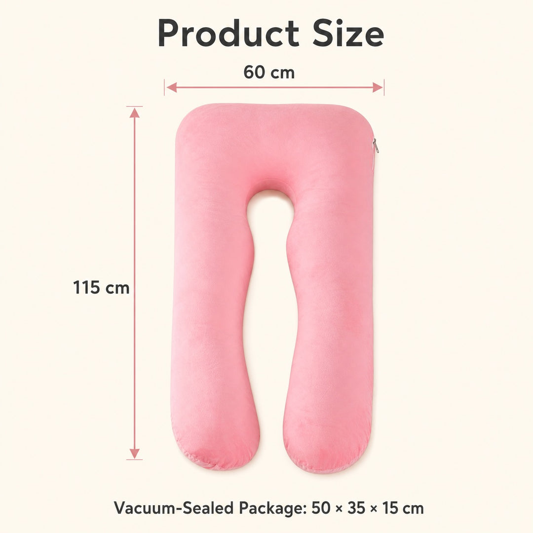Pregnancy Body Pillow For Belly Support-Pink
