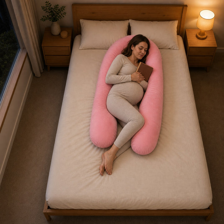 Pregnancy Body Pillow For Belly Support-Pink