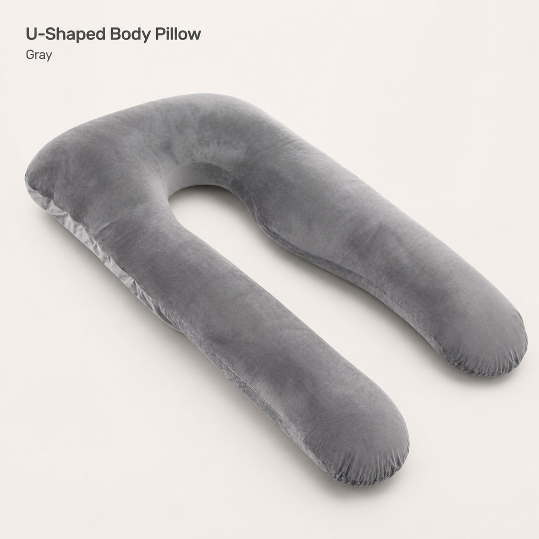 Pregnancy Body Pillow For Belly Support-Gray