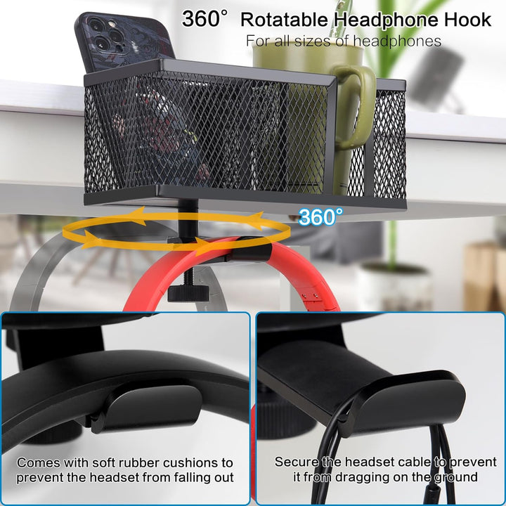 3-in-1 Clip-On Desk Organizer