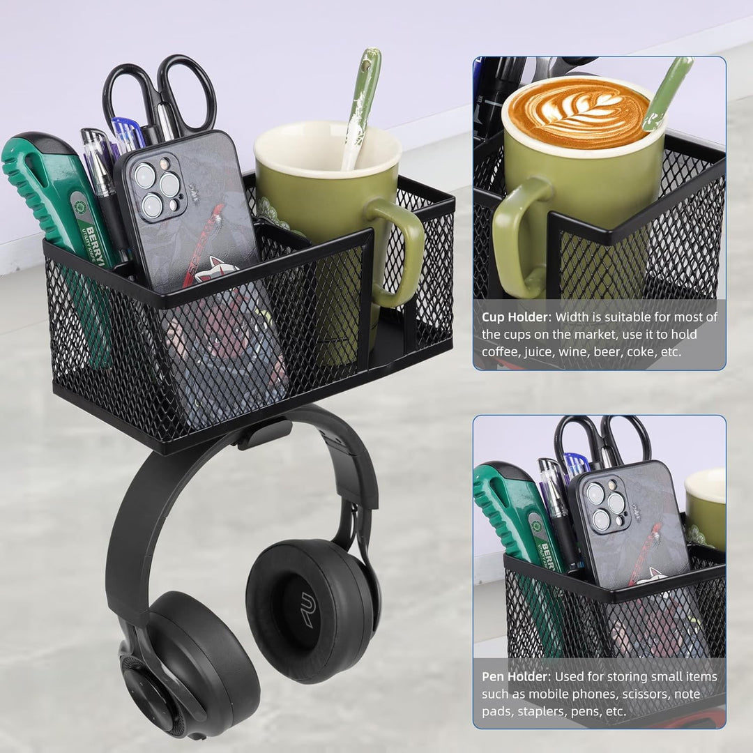 3-in-1 Clip-On Desk Organizer