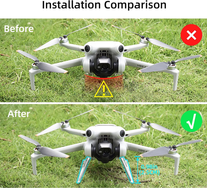 Landing Gear Compatible with DJI Mini 4 Pro -Gray