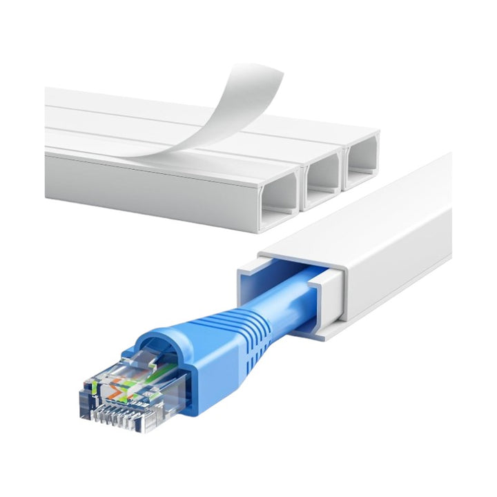 5M Cord Cover Kit Cord Wires Hider , White