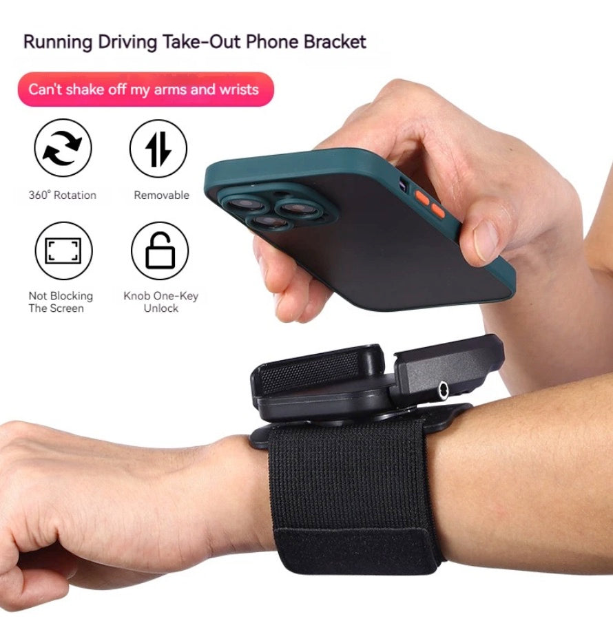 Wrist and Arm Phone Holder for Running Fitness