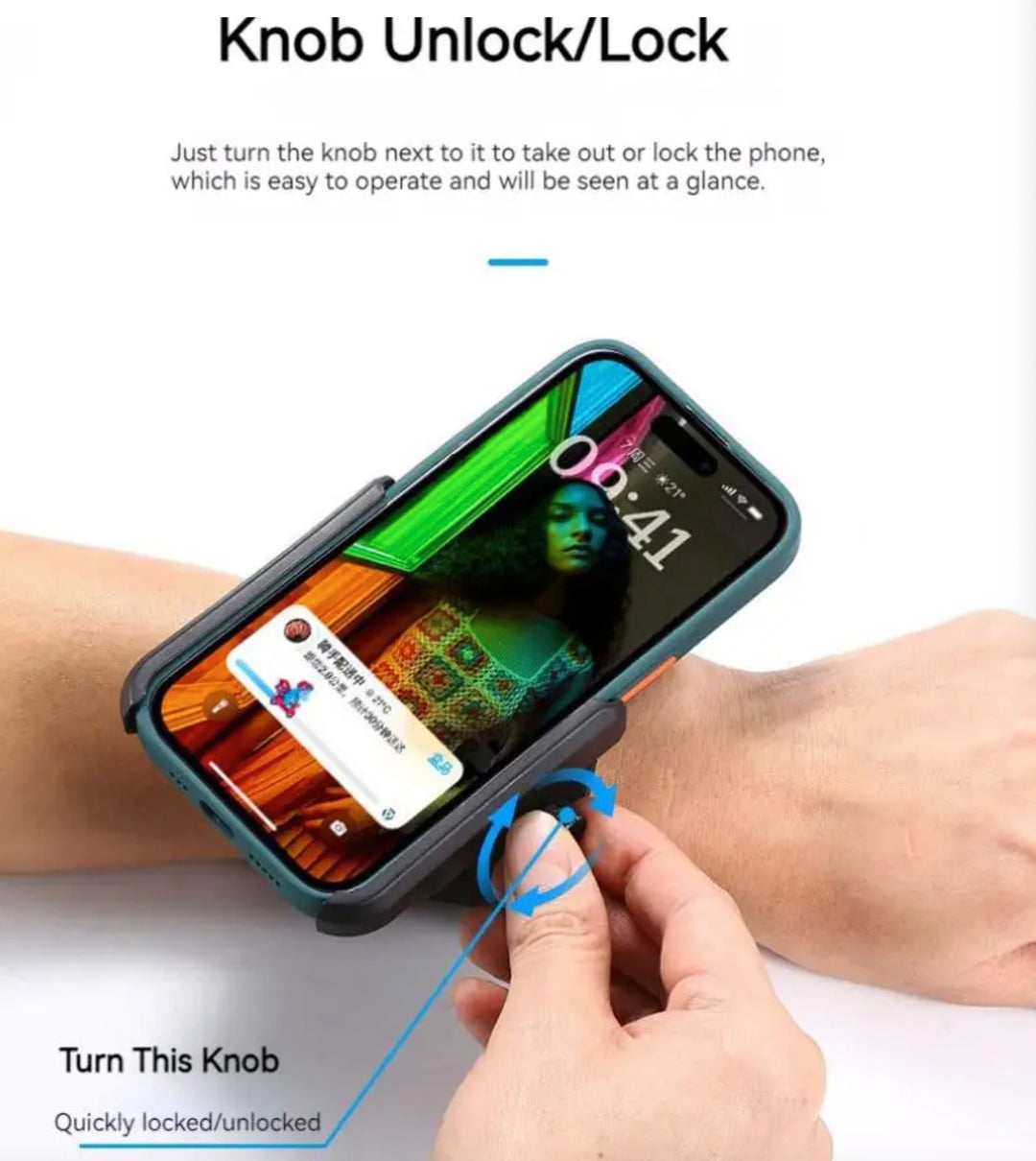 Wrist and Arm Phone Holder for Running Fitness