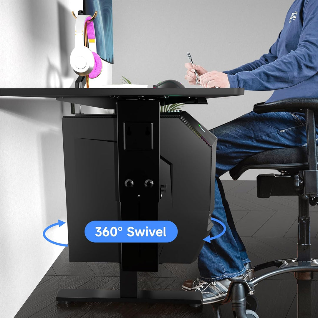 Universal Under Desk Wall Mount Computer Case Holder