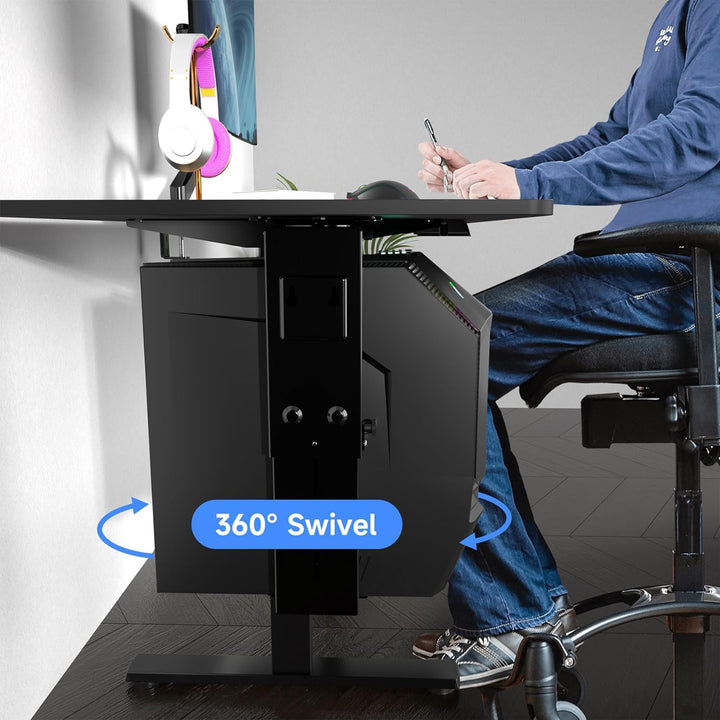 Universal Under Desk Wall Mount Computer Case Holder
