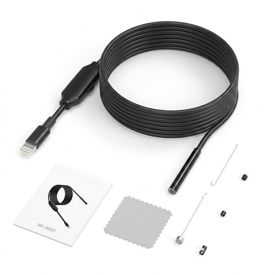 2.0MP HD Endoscope Camera for iPhone with 2m Semi-Rigid Cable