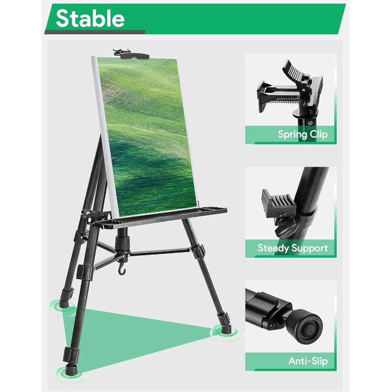 Metal Tripod for Painting & Display with Detachable Tray
