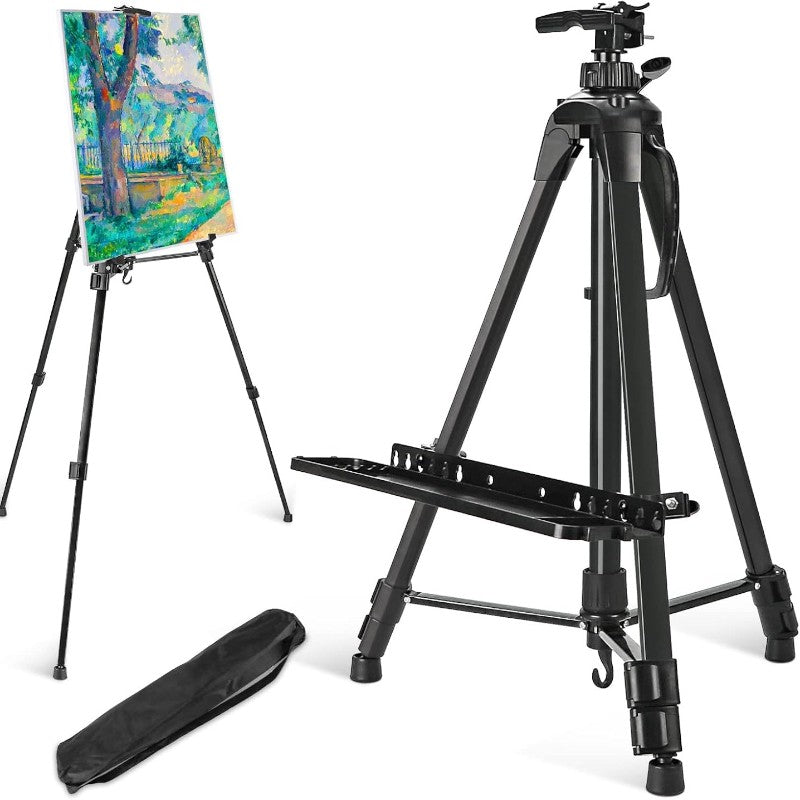 Metal Tripod for Painting & Display with Detachable Tray