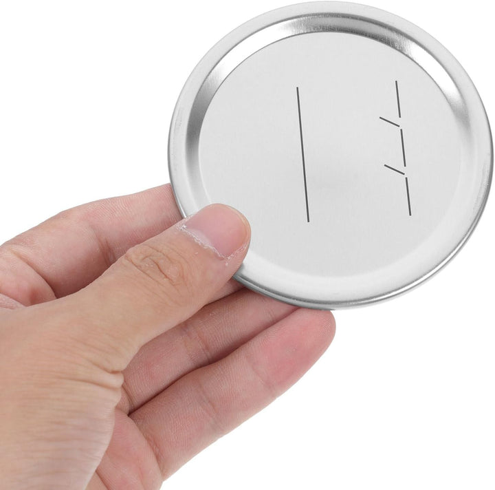 20-Piece Mason Jar Replacement Lids - Tinplate Sealing Caps 68mm & 83mm