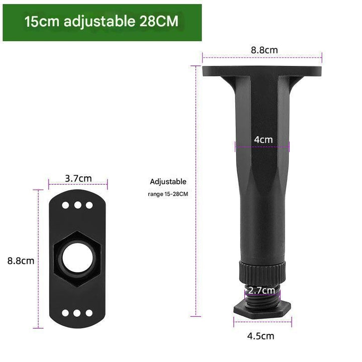 4PCS Adjustable Bed Frame Support Leg 15-28cm