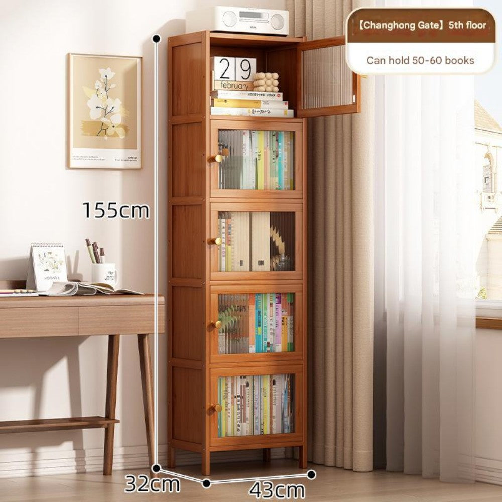 Bamboo 5-Tier Storage Cabinet
