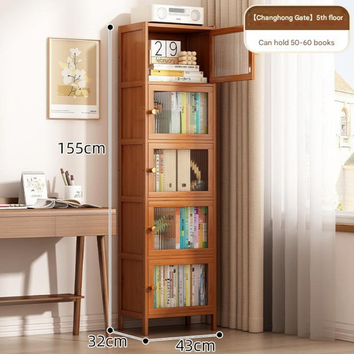 Bamboo 5-Tier Storage Cabinet