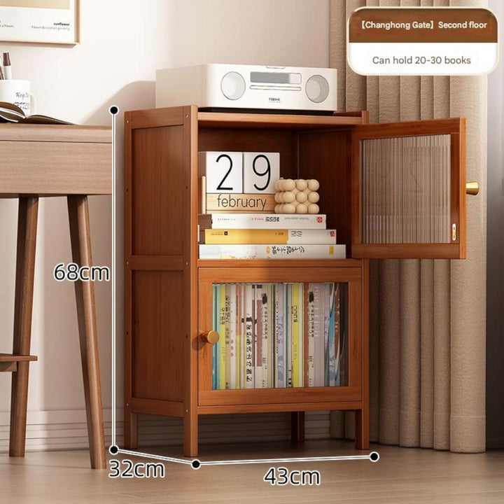 Bamboo 2-Tier Storage Cabinet