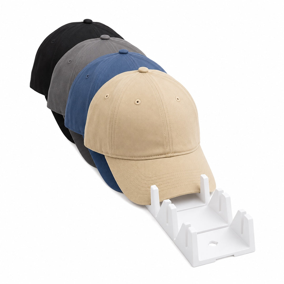 Flexible Silicone Baseball Cap Stand - White Minimalist Hat Display