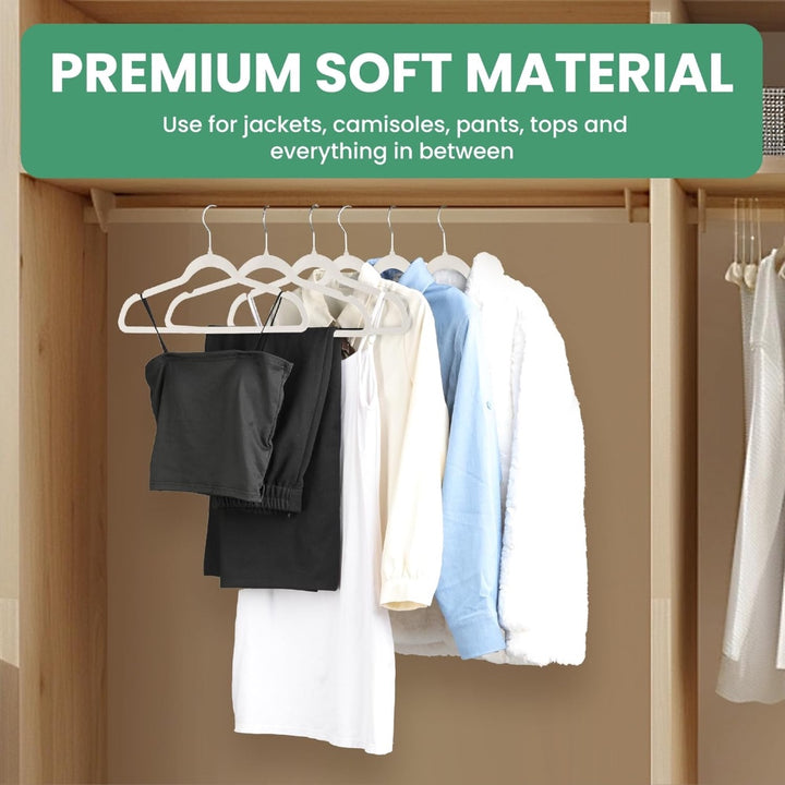 50Pack Velvet Hangers -45cm Gray