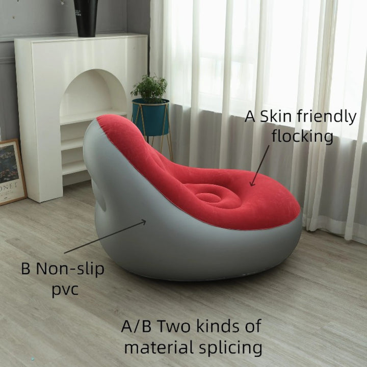 Inflatable Leisure Sofa Chair & Footstoo -Orange