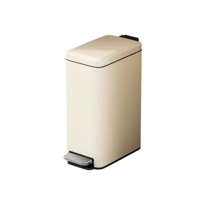 10L Slim Kitchen Trash Can -White