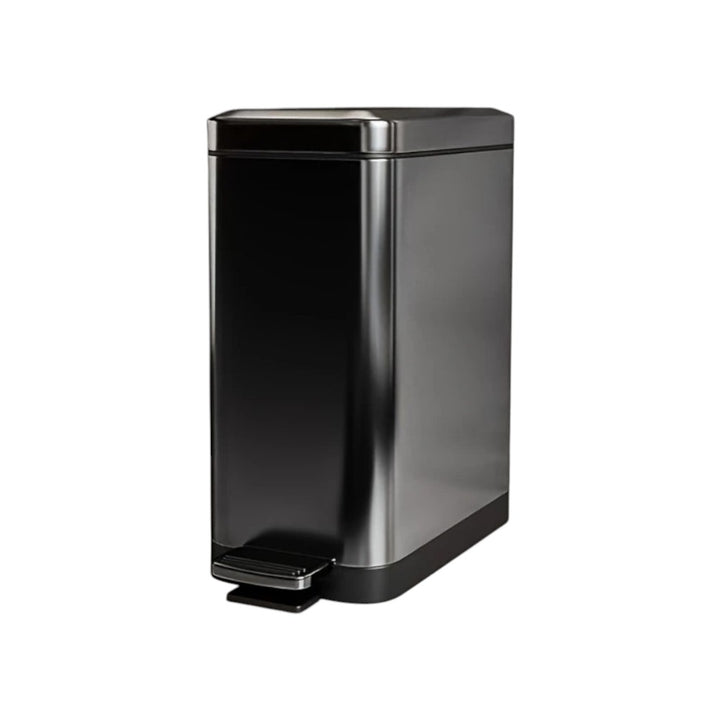 15L Slim Kitchen Trash Can -Black