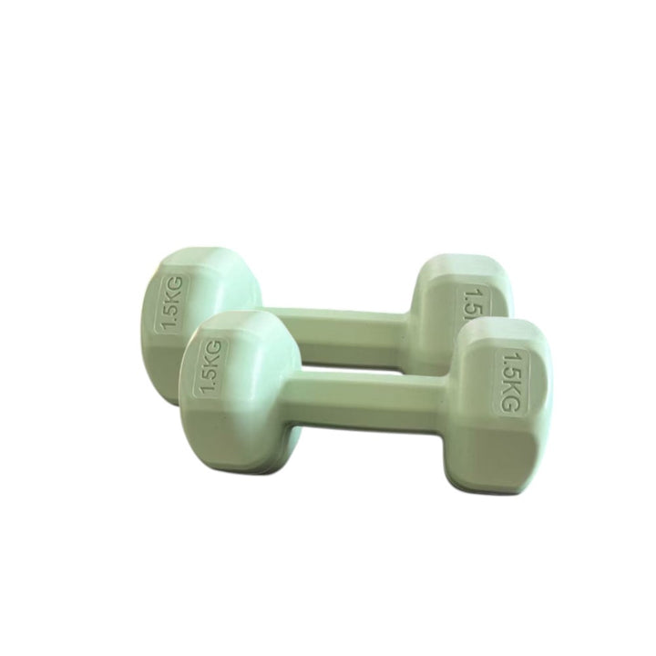 Set of 2 Dumbbells 1.5KG Each Green