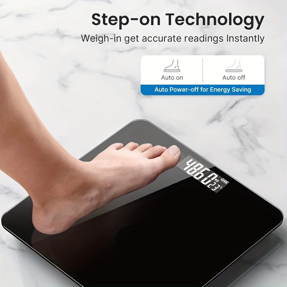 Digital Body Weight Bathroom Scale – Black