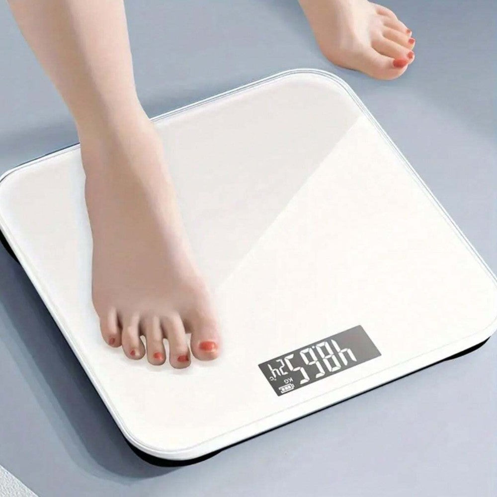 Digital Body Weight Bathroom Scale – White