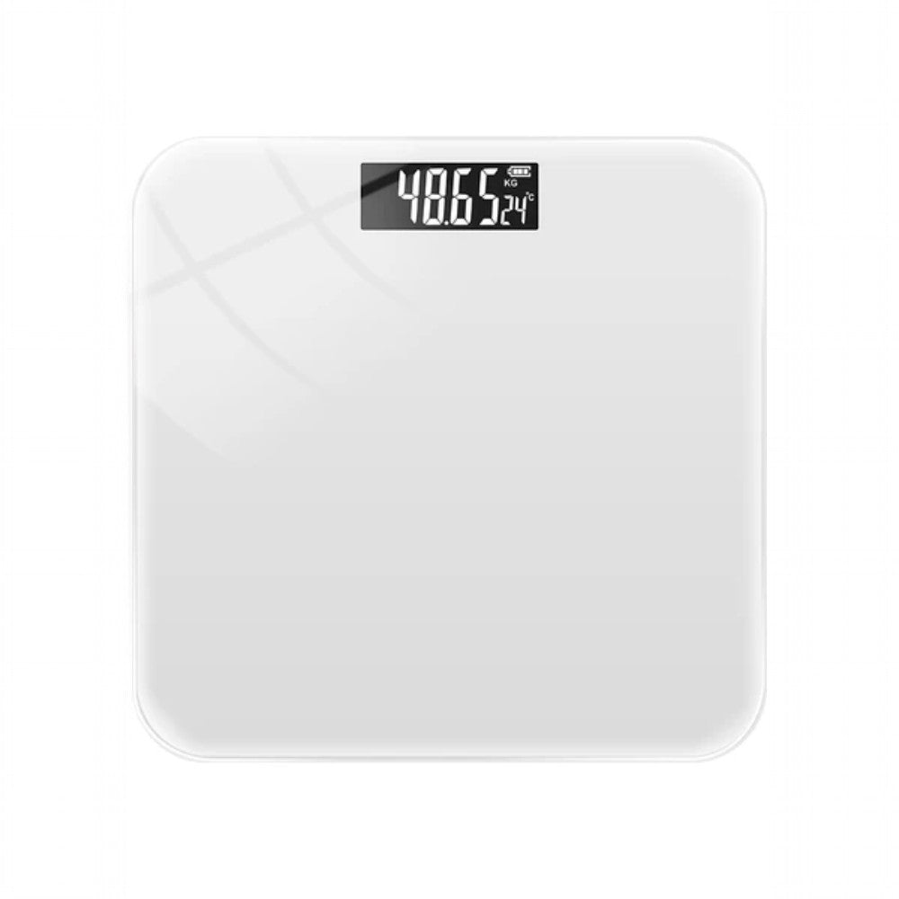 Digital Body Weight Bathroom Scale – White