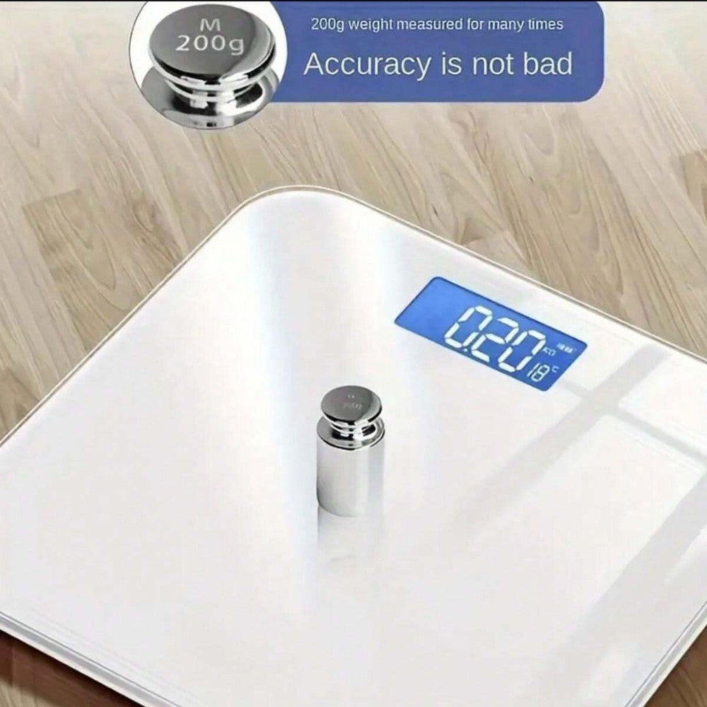 Digital Body Weight Bathroom Scale – White