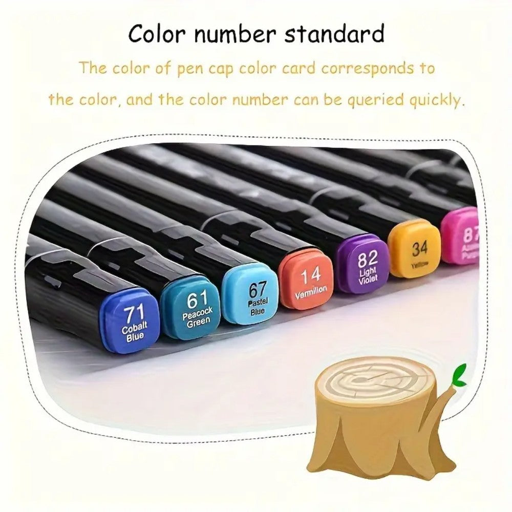 Dual Tip Marker Pen Set 60 Colors